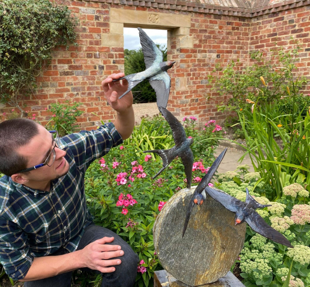 A Fan Touches the Swallow Spectaular Joy
