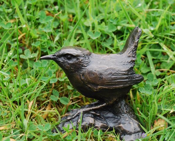 Bronze Wren in the Garden by Joel