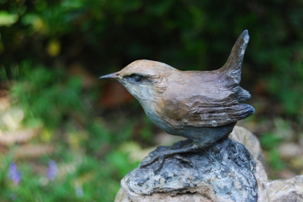 Coloured Wren Bronze  by JOEL