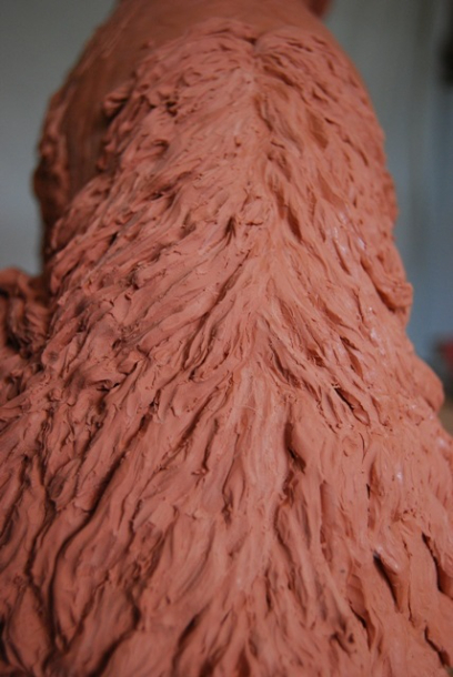 Continued development of hair back Milo Dog clay