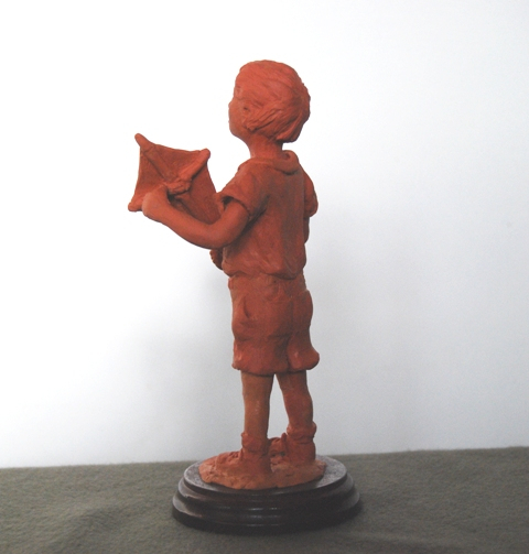 Details of kite and boy by JOEL