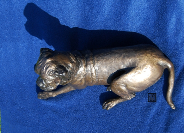 Dog Sculpture from above