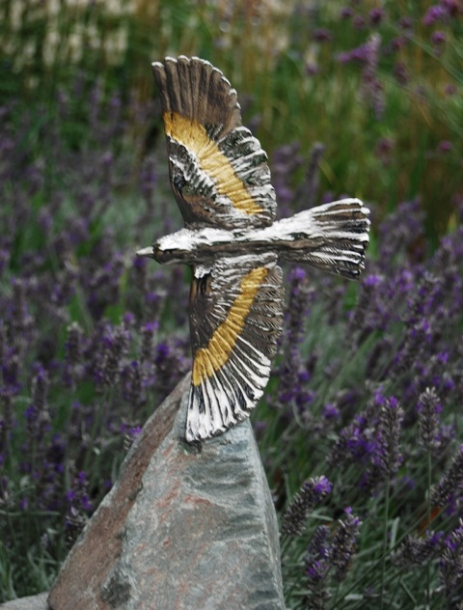 Goldfinch Flight in Steel by JOEL
