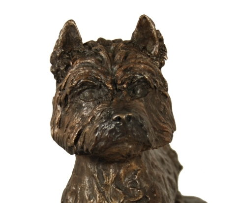 Head of Bronze Terrier dog by JOEL
