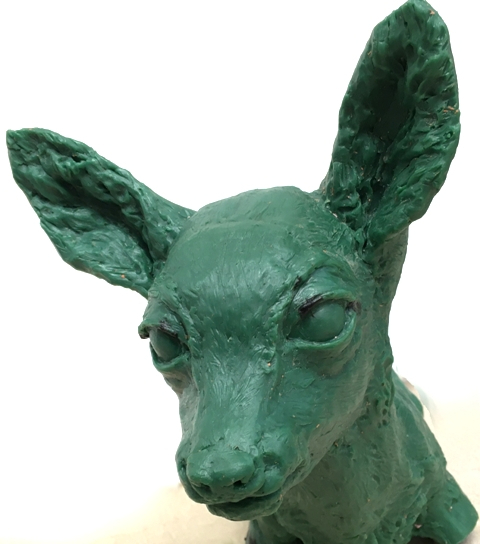 HOPE Fawn close up in wax stage by JOEL
