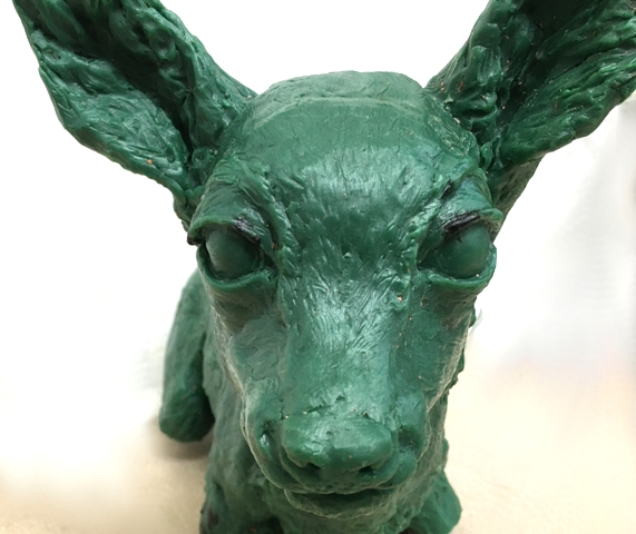 HOPE Fawn close up in wax stage