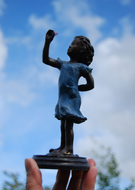 Hope in a Blue Dress by sculptress JOEL