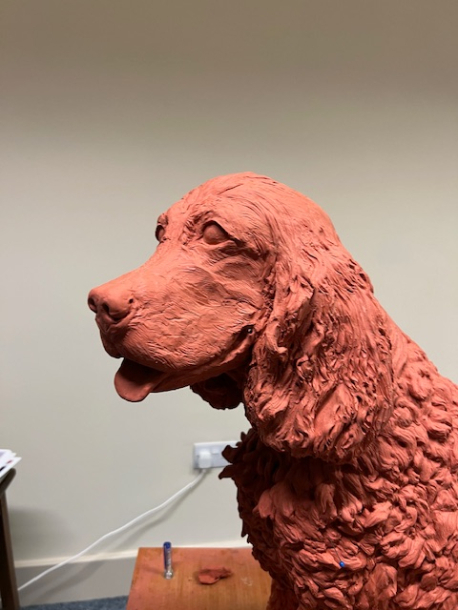Jasper Clay Statue more progress continued  JOEL