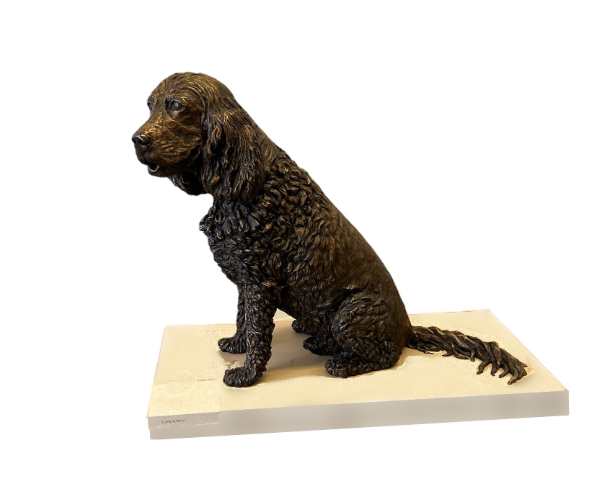 Jasper  Dog Statue choice of base size