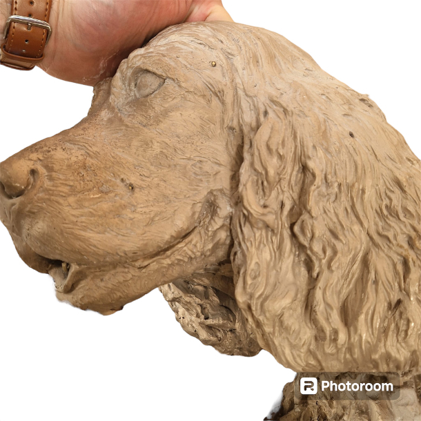 Jasper head detail cast and being checked 