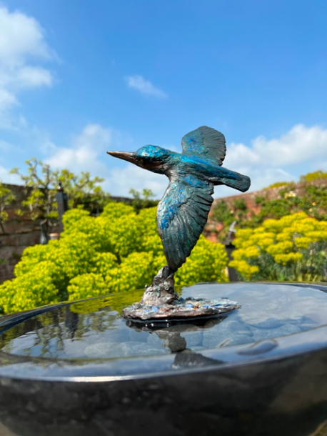 Kingfisher Flight Bronze by JOEL as waterfeature