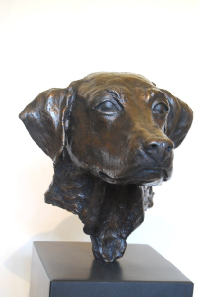 Labrador Dog Pal Bronze Commission by JOEL