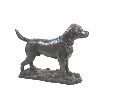 Labrador dog sculpture Art edition bronze by JOEL