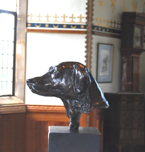 Labrador Pal Sculpture at Beaulieu, Bronze by JOEL