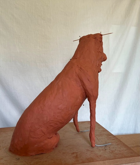 Millie Sculpture clay progress body