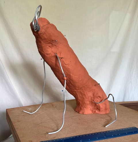 Millie Sculpture clay progress  next body
