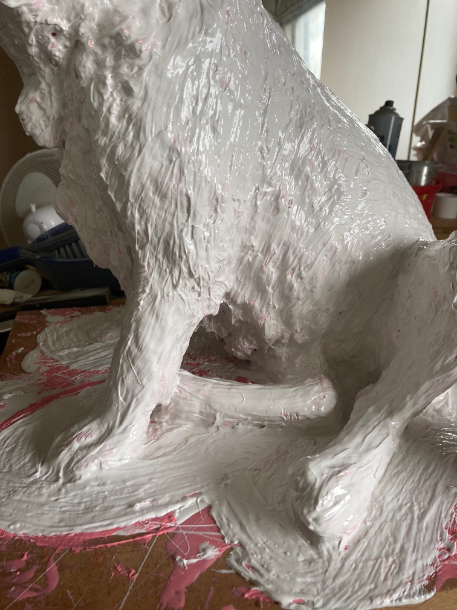 Millie Statue mould more progress