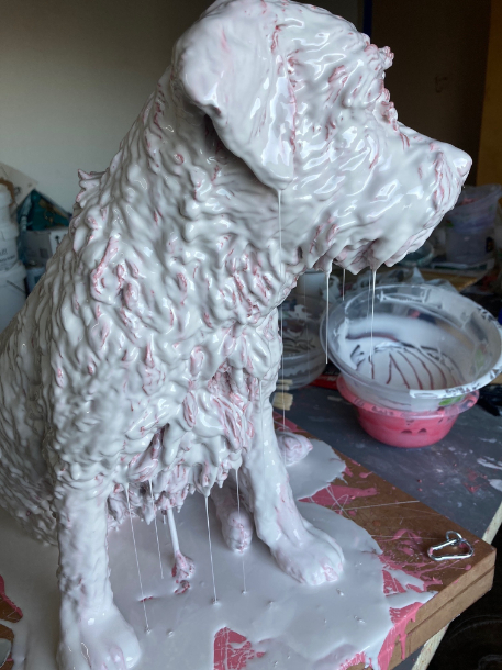 Millie Statue mould progress