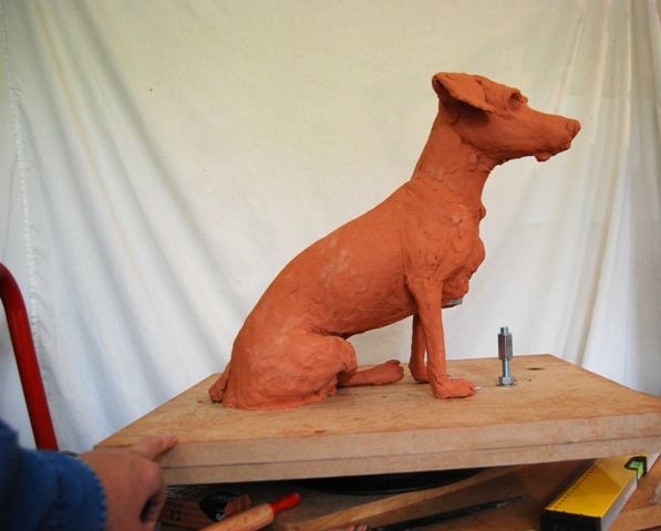 Progress with the sculpture of Clay Milo by JOEL