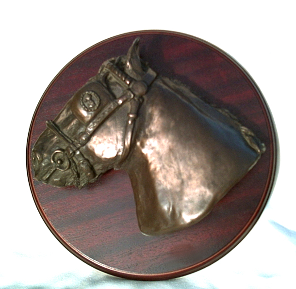 Shire Horse Plaque Award by Sculptress JOEL
