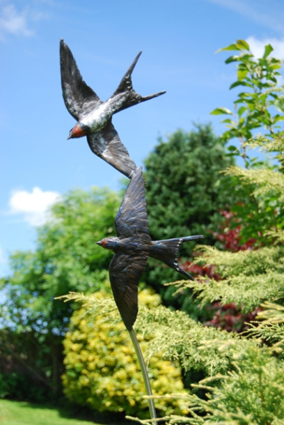 Swallow In Flight Bronze by JOEL
