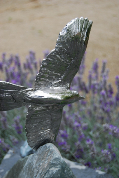 Underside of bird sculpture by JOEL