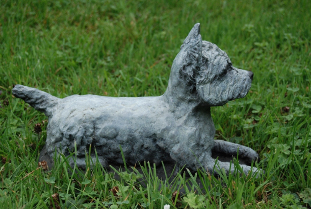 West Highland White White Bronze by JOEL