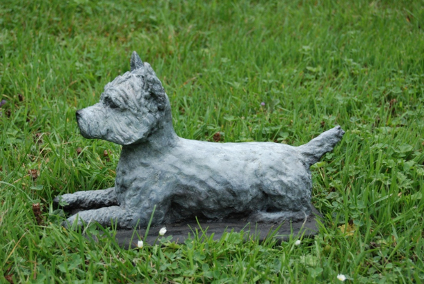 West Highland White White Bronze by JOEL
