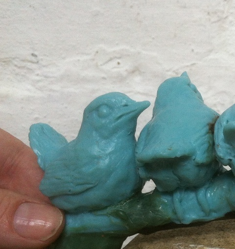 Wren Chick by JOEL in wax stage