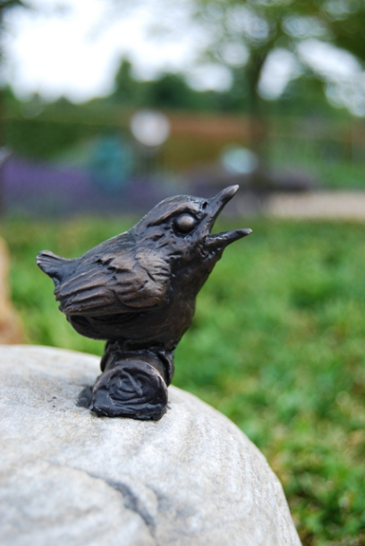 Wren Chick SHARE Bronze in Garden Design