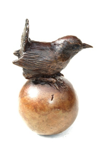Wren on a Golden Ball by JOEL