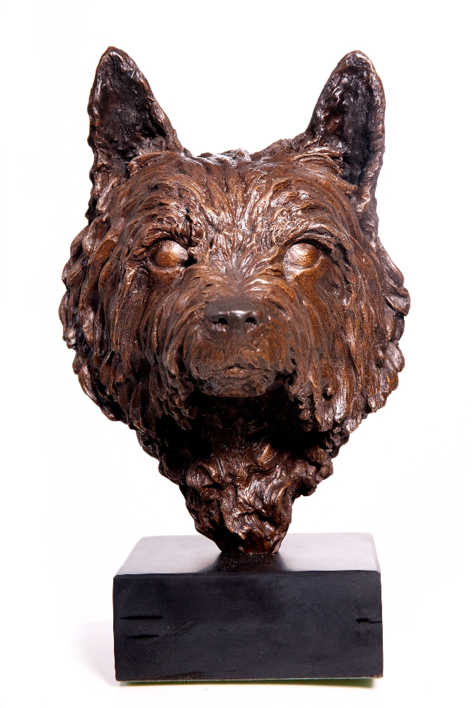 Cairn Terrier dog sculpture bronze (DCT)