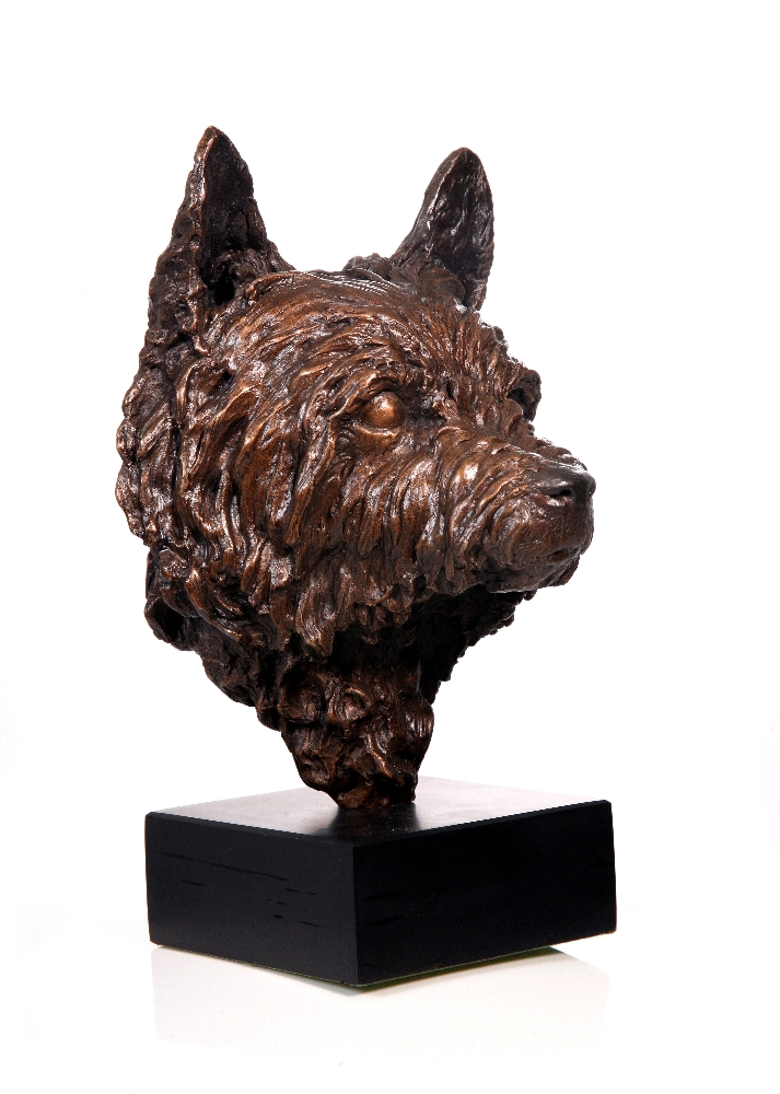 Cairn Terrier dog sculpture bronze (DCT)